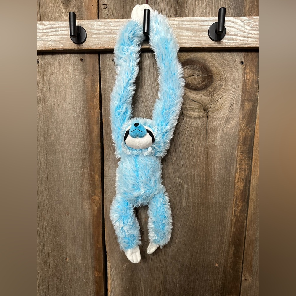Kellytoy Long Arm Plush Sloth in Frosted Blue 22” Stuffed Animal - Picture 13 of 16